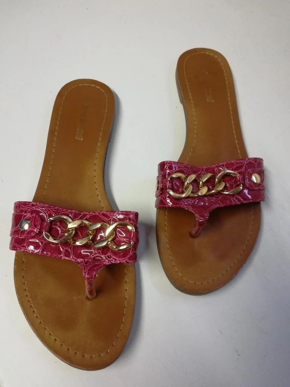 Fuchsia sandalen met ges maat 39 (interieure imperfecties) – photo 8
